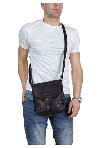 Мужская кожаная сумка через плечо 22х25х7 см HILL BURRY (315868363)