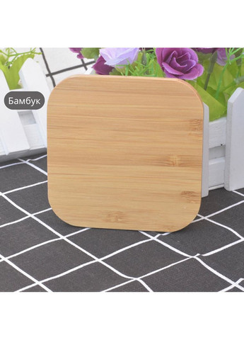 Універсальна бездротова швидка зарядка Qi Wireless 15W зарядний пристрій з бамбука China (366874509)