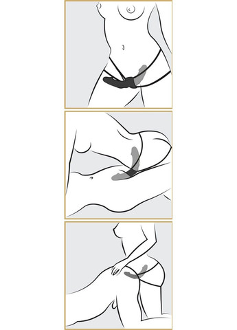 Страпон з вібрацією для двох ЗАХВАТ No Brand (284236308)