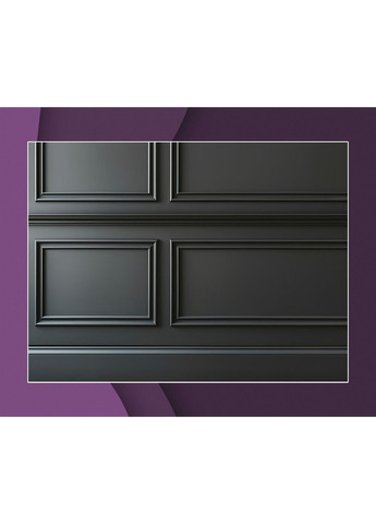 Фотофон виниловый стильный, темная графитовая классическая стена с панелями и мраморный пол 80×120 см, №57132 PhotoVinyl (354719479)