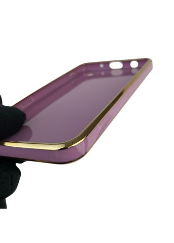 Чохол для Galaxy A10 (SM-A105F) з кільцем-підставкою із золотою окантовкою на самсунг а10 чорничний gs1 Samsung (366235012)