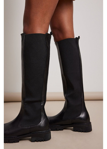 сапоги кожа,черный, NA-KD