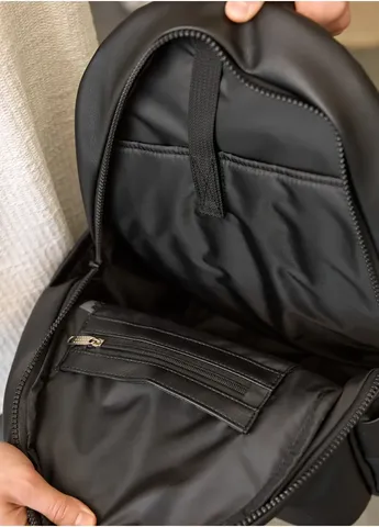 Мужской рюкзак Zard Apex экокожа для ноутбука 46x28x13 см черный Sambag (412031272)