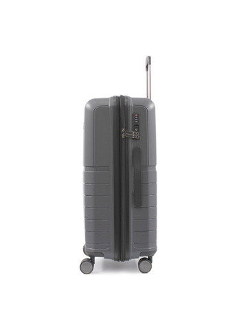 Валіза середня M поліпропілен сіра 67х45х26+5/82л/3.8кг/ 39403 Snowball (324802021)