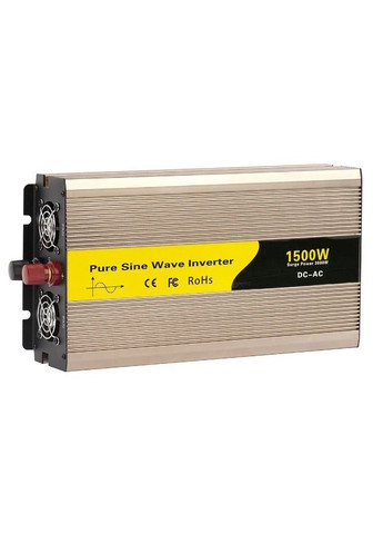 Автомобільний інвертор Pure Sine Wave Inverter 12В-220В перетворювач 1500 Вт із чистою синусоїдою (2104618826) No Brand (369963248)