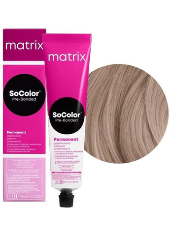 Стійка кремфарба для волосся SoColor Pre-Bonded 9AV перламутровий попелястий дуже світлий блондин, 90 Matrix (292735977)