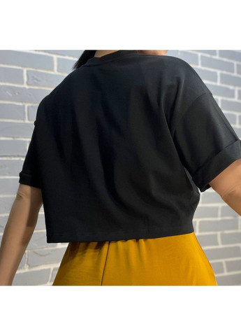 Футболка жіноча 0911 коротка широка з резинкою - збіркою попереду Clew - (304062718)