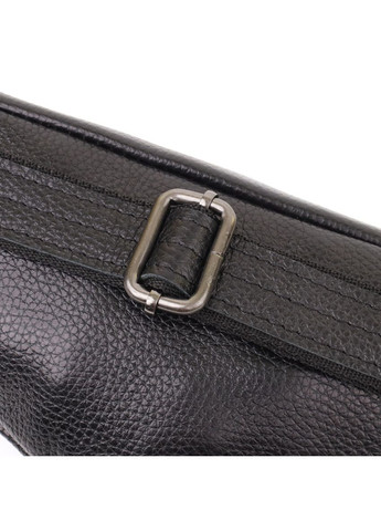 Зручна сумка бананка для чоловіків із зернистої натуральної шкіри 23136 Shvigel (366880598)