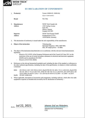 Зарядна станція для Chorus із USB кабелем We-Vibe (335833567)