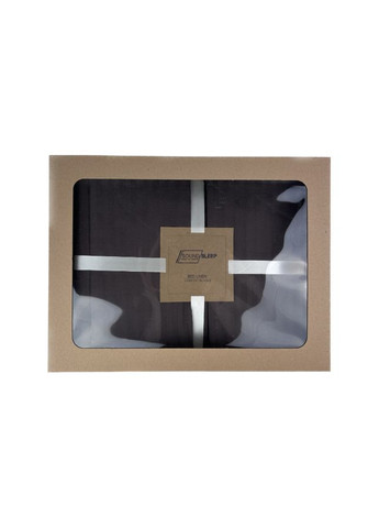 Комплект постельного белья Stripe Chocolate сатинстрайп евро 200х220 см шоколад (2251736514011) SoundSleep (308071893)