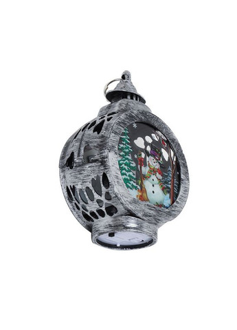 Декоративный фонарь новогодний 3265985 Silver Снеговик рождественские украшения для дома 7шт Lesko (352012961)