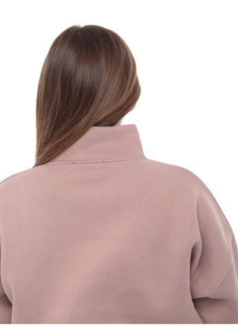 Бежевий світшот жіночий бежевий на флісі воріт на блискавці JEANSclub однотонний (302879227)