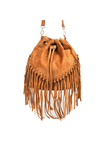 Замшевая женская сумка на плечо (Италия) fz189645 коньячная. Firenze (316702200)