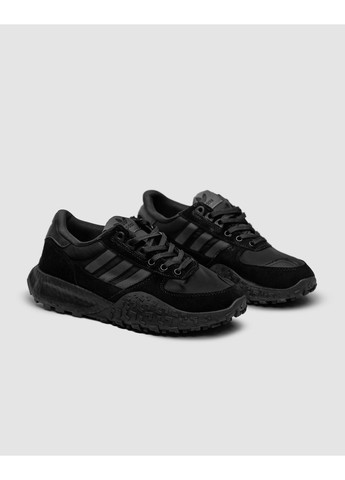 КРОСІВКИ ЖІНОЧІ ADIDAS RETROPY E5 TOTAL BLACK АДІДАС РЕТРОПИ Е5 No Brand чорні демісезони (367177067)