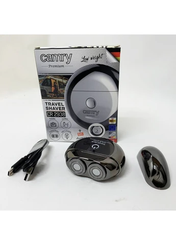Дорожня бритва з двома головками та USB CR 2938 акумулятор Camry (381219580)