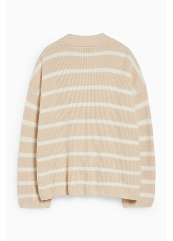 Бежевий демісезонний в'язаний светр C&A