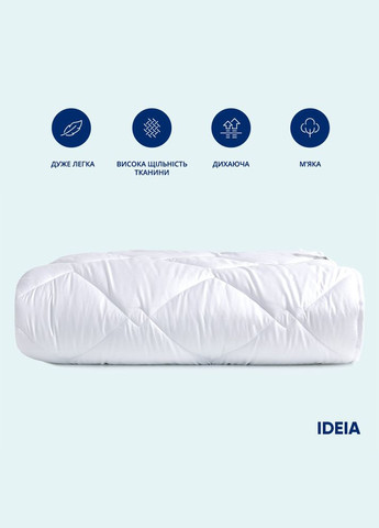 Одеяло зимнее полуторное 140х210 см антиаллергенное белое теплое для гостиниц и дома IDEIA (334726527)