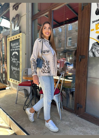Жіноча вишиванка-жакет Щедра молочна ESQ 4532 (305395999)