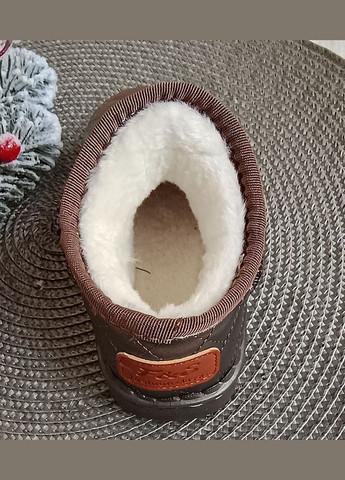 Цветные зимние детские угги diamond коричневый No Brand