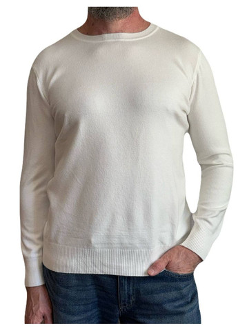 Белый демисезонный джемпер Wool & Cashmere