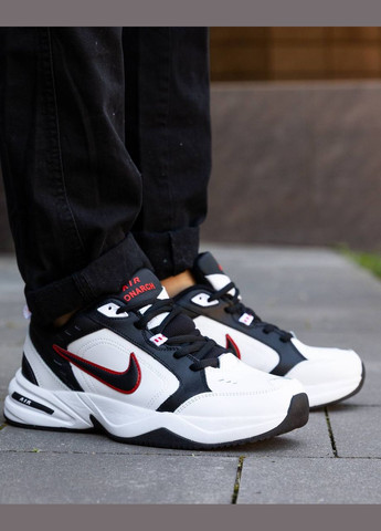 Черно-белые демисезонные мужские кроссовки No Brand