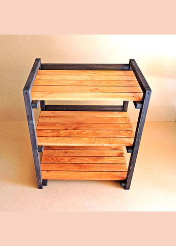 Этажерка разборная из дерева Бристоль 3 шафран (МЕБ-000234) No Brand (327845240)