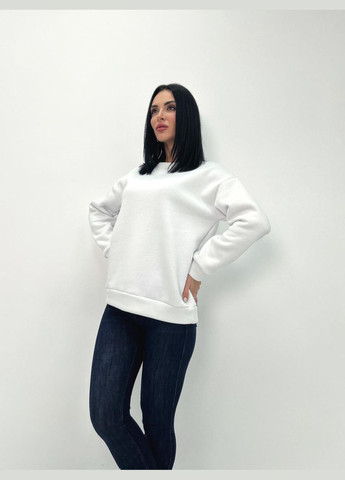 Белый демисезонный женский теплый батник Fashion Girl