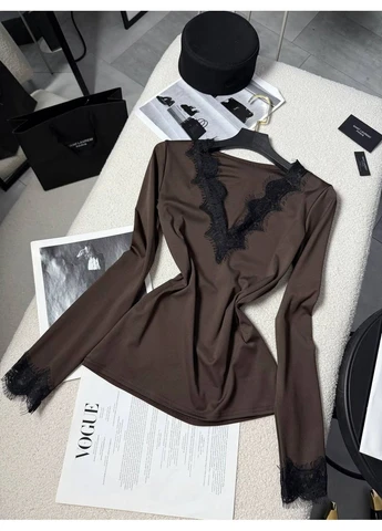 Лонгслів з м’якої тканини No Brand (373215923)