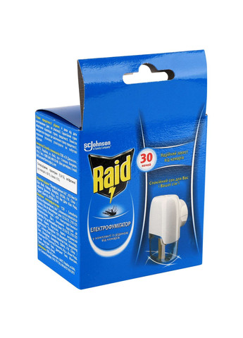 Электрофумигатор с жидкостью против комаров 30 ночей Raid 366972 (328230471)