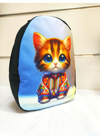 Рюкзак детский с принтом "Котик в вышиванке" No Brand (367079027)