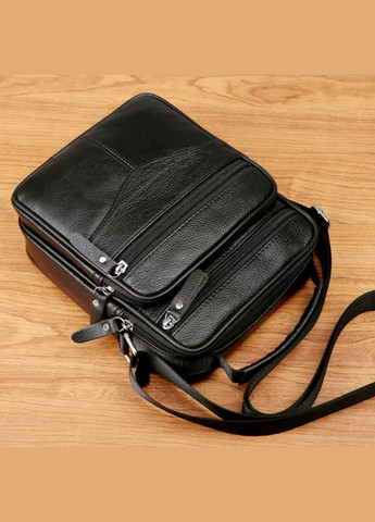 Мужская кожаная сумка-барсетка через плечо черная Bx-56402 Bexhill (359380857)