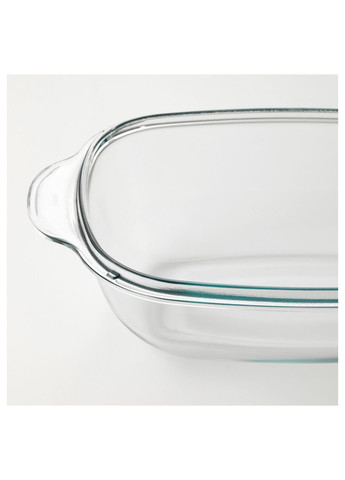 Жаропрочная посуда с крышкой прозрачное стекло 4226 см IKEA (276070268)