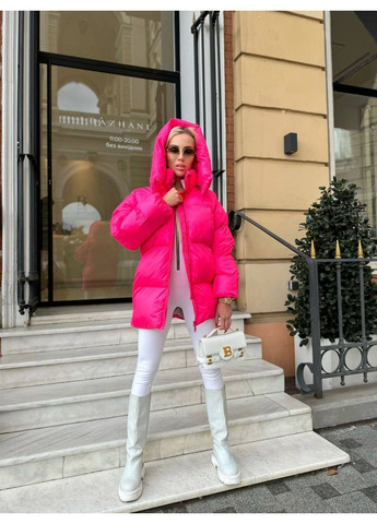 Малиновий зимній Пуховик Vakko