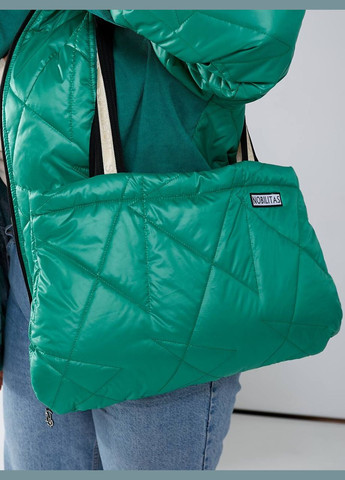 Зелена демісезонна куртка жіноча демісізонна + сумочка Nobilitas