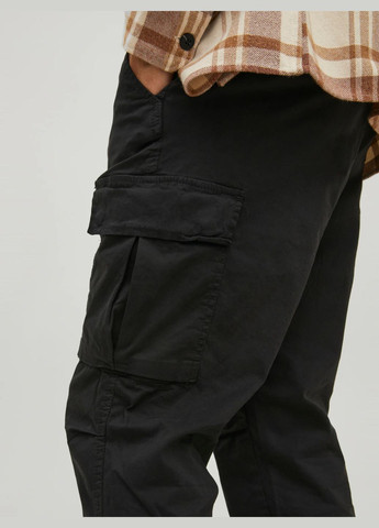 Черные повседневный демисезонные карго брюки JACK&JONES