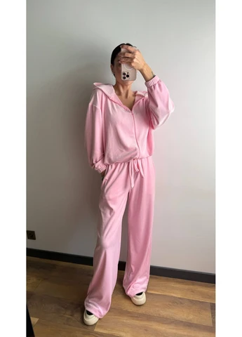 Жіночий велюровий костюм трійка No Brand С1525-1267/3 (376112700)