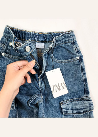 Синие джинсы 116 см синий артикул л555 Zara