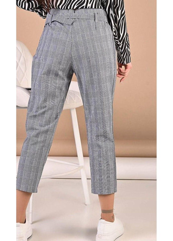 Штани жіночі чорна клітинка сірі Elfberg (305847708)