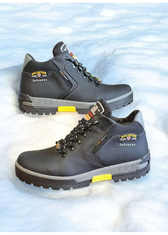 Черные зимние ботинки зимние No Brand