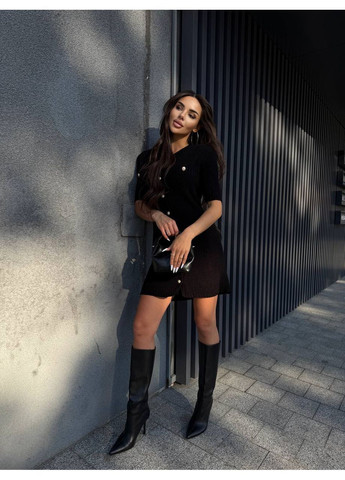 Чорна кежуал жіноча сукня No Brand