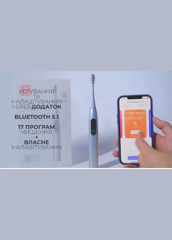 Розумна зубна електрощітка X Pro Digital Electric Toothbrush Purple (6970810553475) Oclean (341489992)
