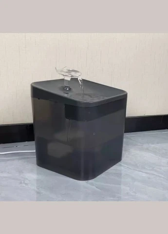 Питний фонтан для котів та собак WF004 2.2L WiFi та UF-стерилізація Чорний Petrust (299915632)