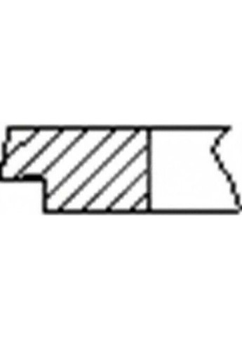 Кільця поршневі (1CYL) PSA 75.0 (1/1/2) EB2 FR10-371600-ua Freccia (366171084)