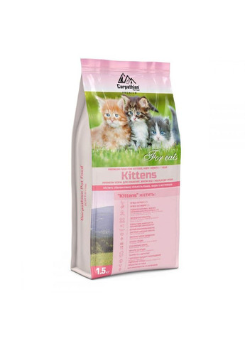 Kitten Сухий корм для кошенят від 1 до 12 місяців, 1.5 кг (40916) Carpathian Pet Food (278309901)