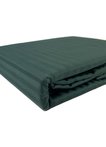 Комплект постельного белья Stripe Dark Green сатинстрайп семейный 160х220 см темно- (94248036) SoundSleep (292653365)
