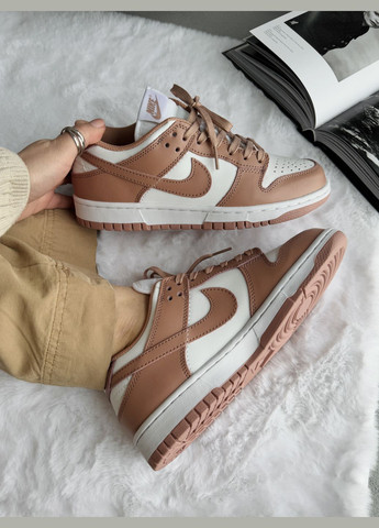 Кросівки жіночі Nike SB Dunk Low Brown White | Найк СБ Данк коричневі No Brand коричневі демісезони (340055410)