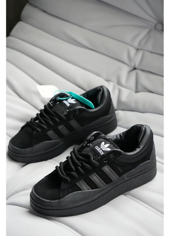 КРОСІВКИ ЖІНОЧІ ADIDAS CAMPUS X BAD BUNNY FULL BLACK АДІДАС КАМПУС No Brand чорні демісезони (369391252)