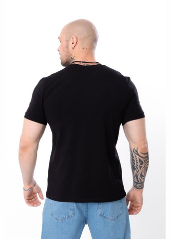 Чорна футболка чоловіча (p-3845) з коротким рукавом Носи своє