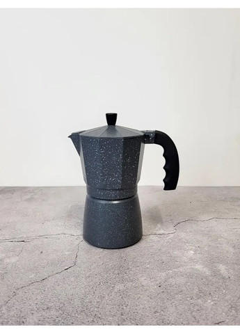 Гейзерная кофеварка Lugano GU-1002-3 150 мл 3 чашки серая Gusto (361398892)