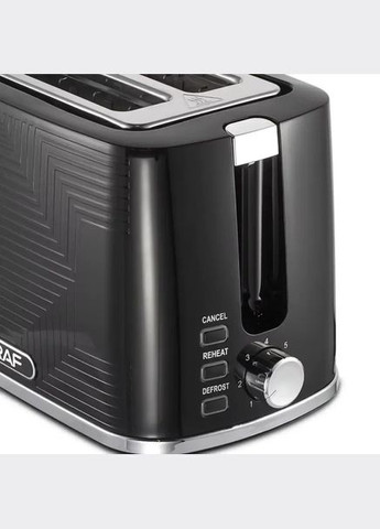 Тостер RAF R.2102, 900 Вт, 2 широкі слоти, функція розморожування XF-394 та підігріву No Brand (328450874)